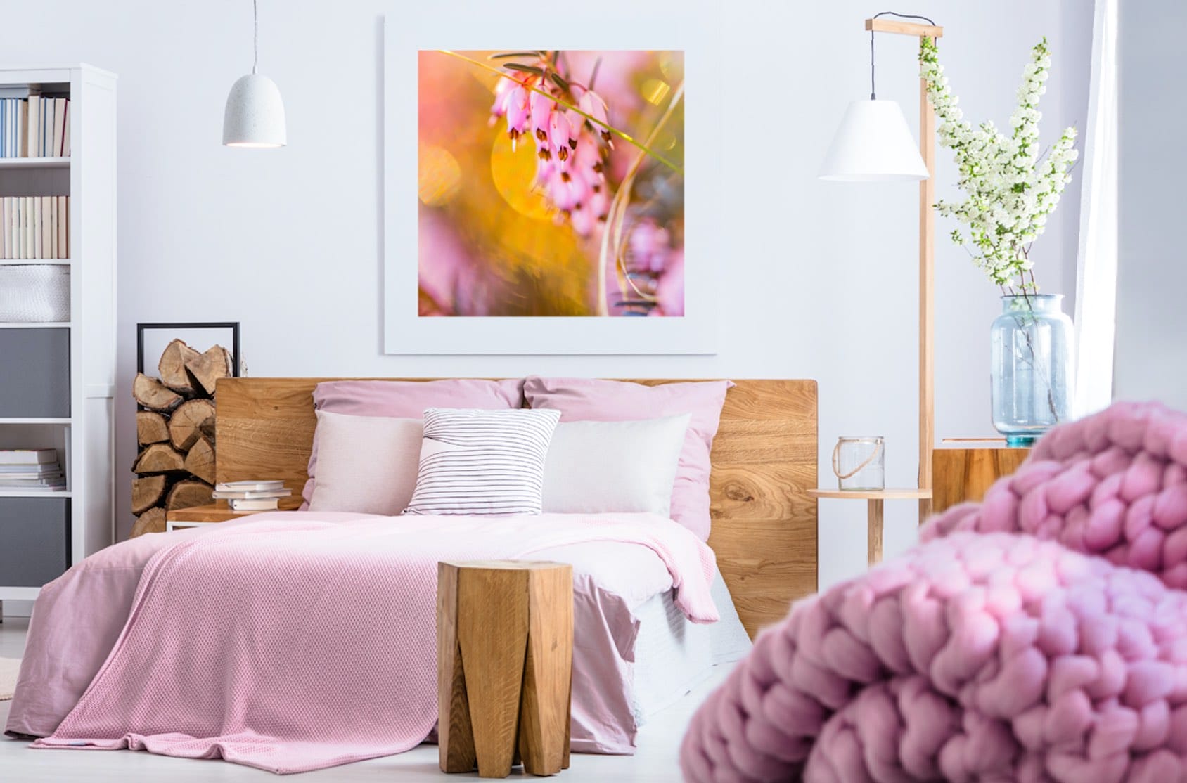 Schlafzimmer mit Bildern gestalten